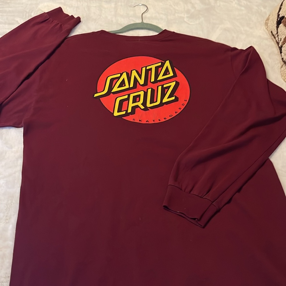 Men’s long sleeve Santa Cruz shirt